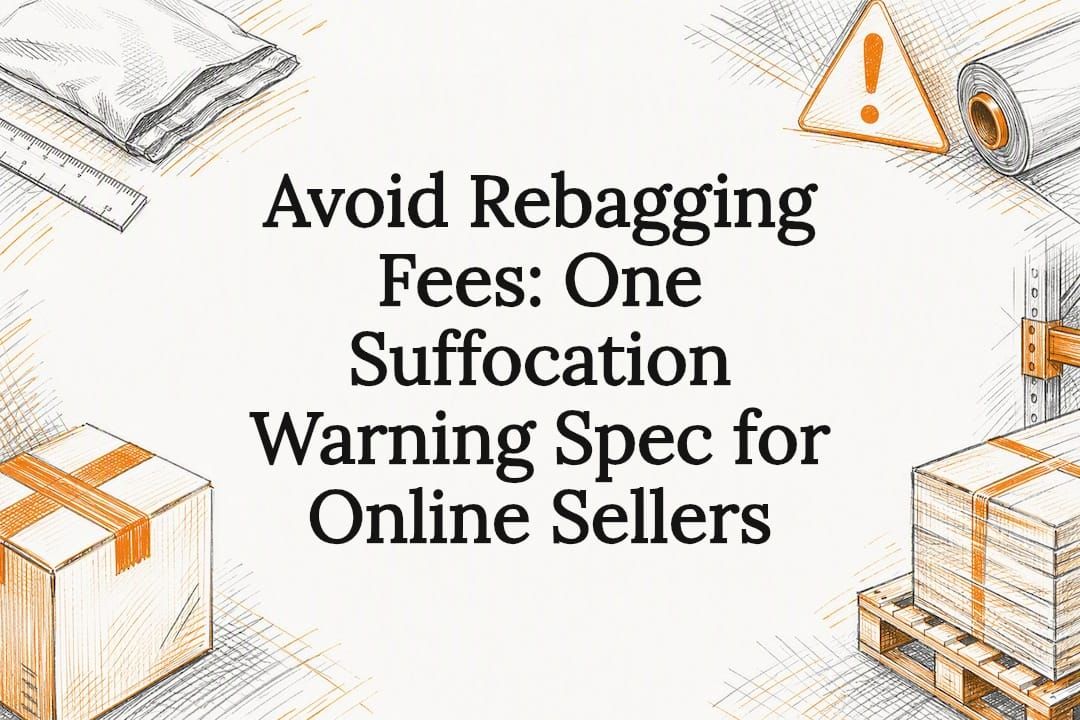 Avoid Rebagging Fees: One Suffocation Warning Spec for Online Sellers