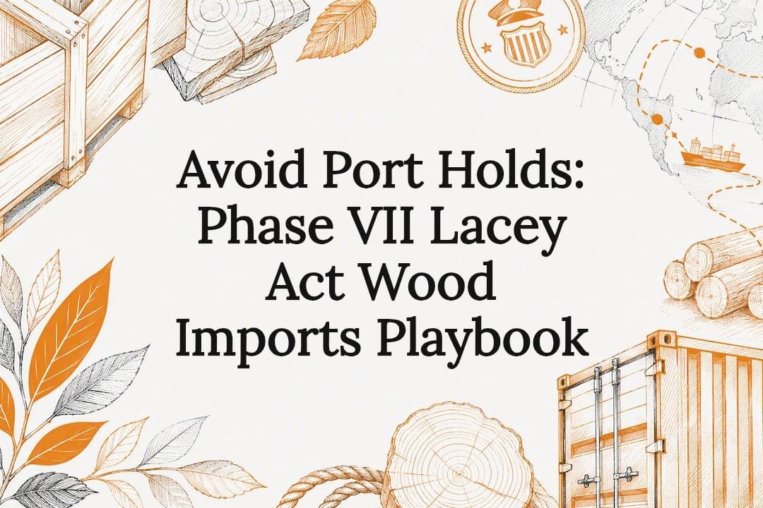 Avoid Port Holds: Phase VII Lacey Act Wood Imports Playbook