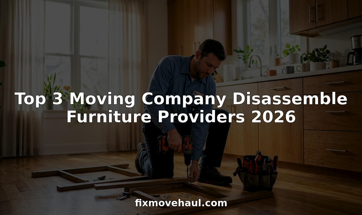 Top 3 Moving Company Disassemble Furniture Providers 2026