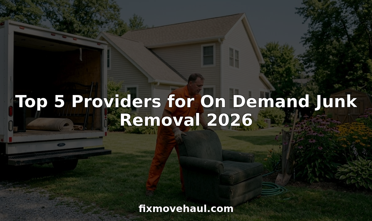 Top 5 Providers for On Demand Junk Removal 2026