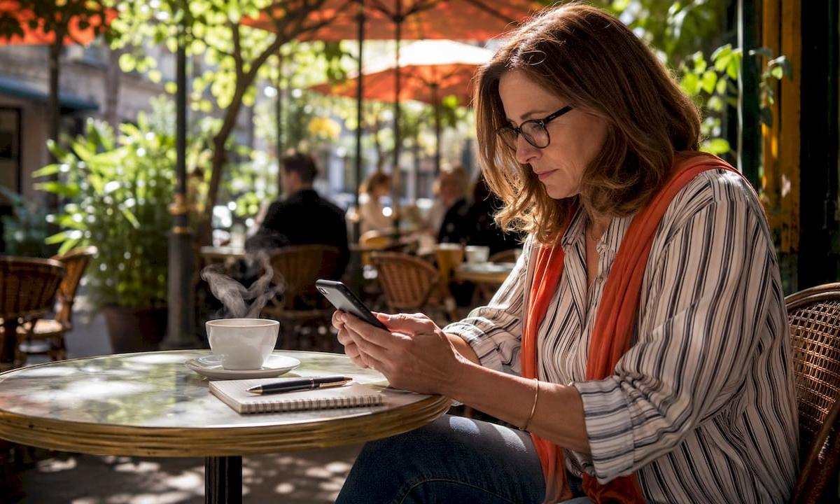 Woman booking hauling service by phone in office