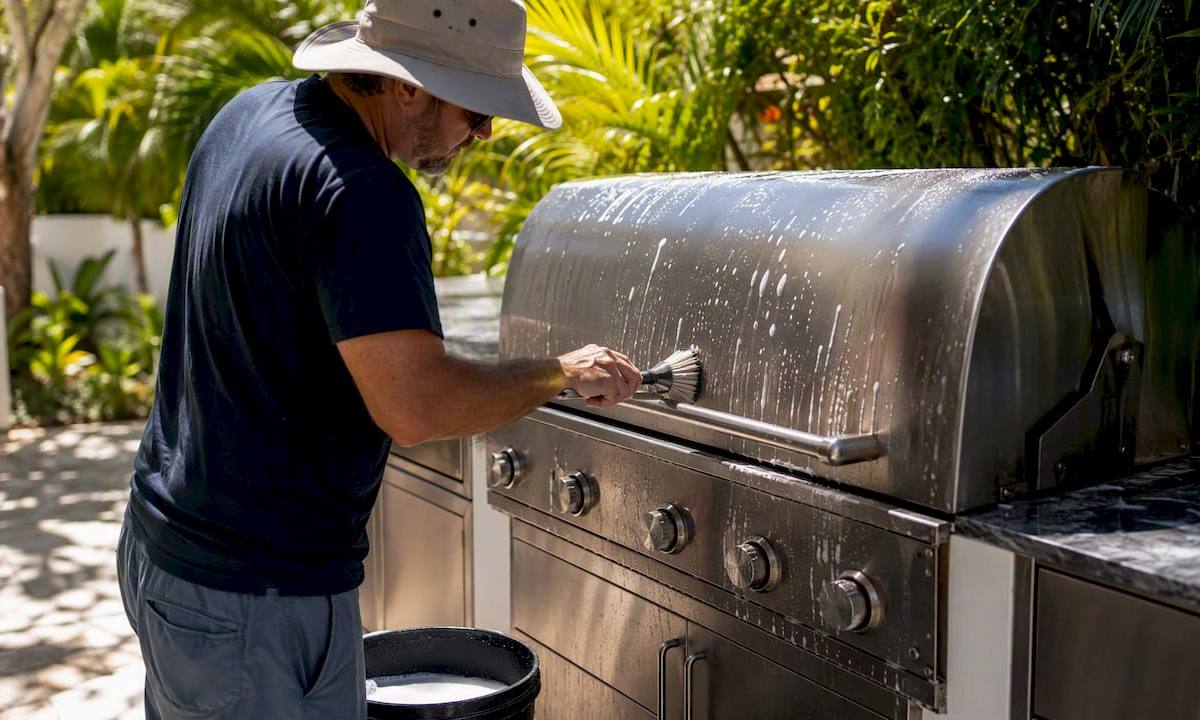 Outdoor Kitchen Cleaning: DIY Steps and When to Hire a Pro